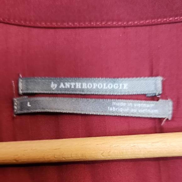 Anthropologie Wine Red Maxi Dress - Picture 3 of 4